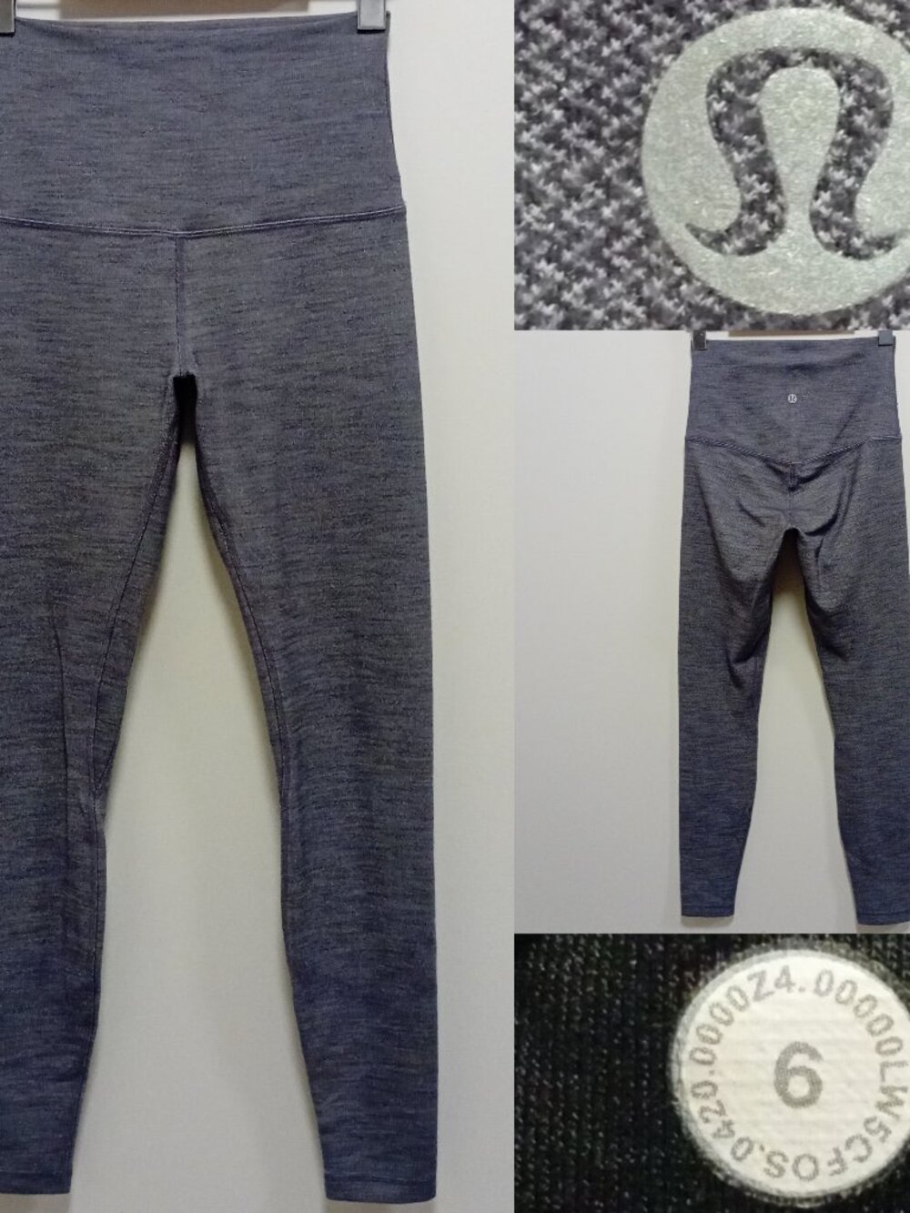 Lululemon Align Pant Super High-Rise 28"  Mini Heathered Herringbone 6 Small